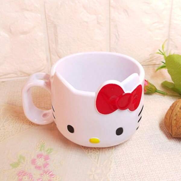Sanrio Leuke cartoon tandenborstelhouder bekerset, spoelbeker, kunststof, unisex, schoolbenodigdheden, terug naar school