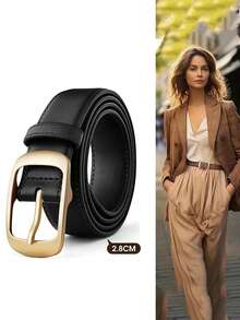 1 Stück Damen Gürtel im Lässig & Business Stil, vielseitig einsetzbar, passend zu Jeans, Lässige Hosen für den täglichen Gebrauch