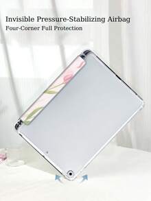 Ayotu Capa básica com estampa floral rosa de tulipas e laços, compatível com iPad de 10,2 polegadas (2021/2020, 9ª/8ª geração), Galaxy Tab A8 de 10,5 polegadas (2022), A9 de 8,7 polegadas e A7 de 10,4 polegadas, com compartimento para Apple Pencil e Kindle Paperwhite de 12ª geração (2024). Suporta função de ativação/desativação automática. Ideal para presentear em aniversários e festas de primavera. - Multicolorido - Ver 6