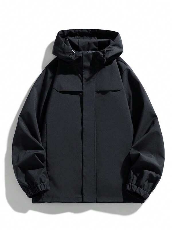 Veste à capuche zippée légère et respirante pour homme, pour le printemps/automne