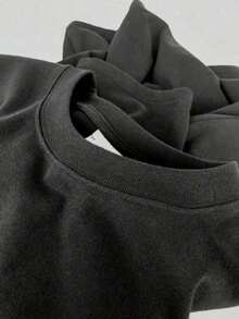 Camiseta de algodón 100% puro y pesada de 220g con estampado digital divertido de etiqueta de tienda de comestibles Aldi Aldeez Nuts - Negro - Ver 5