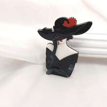 1pc Luxury Personalized Elegant Vintage Acrylic Brooch, Fashion Decorative Accessory Backpack For School Office Accessories Shirts Jacket Jewelry Halloween Clothes Pin Funny Cute Teacher Gifts Costume Accessories Bag Charms Christmas