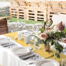 2 Packs/8 Pack, 1 Pc/4 Pcs Disposable Plastic Tablecloths And 1 Pc/4 Pcs Satin Table Runner Set, Black And Gold Dot Tablecloth Gold Satin Table Runner For Wedding Birthday Anniversary Christmas New Year Party Decorations