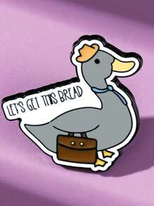 LET'S GET THIS BREAD Enamel Brooch Fashion Duck Decorative Brooches Ornaments Lapel Bag Badges Jewelry Gifts 2025 New Style Backpack For School