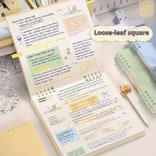 Square Grid Notebook 8.46x7.68" (21.5x19.5cm) - Lay-Flat Spiral Binding For Meeting Notes, Class Diagrams, Sketchbooks & Personal Diary Use, School Supplies,Back To School
