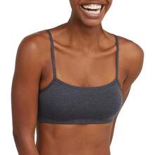 Women's Cotton String Bralette (3 Pack) - 天空灰混紡/柑橘青檸/石油藍綠色 - 查看 2