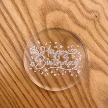 cherit Baking 男婴女婴亚克力饼干压花机、婴儿脚生日翻糖饼干印章、粘土手工艺品、翻糖模具、烘焙模具。 - 透明 - 查看 9