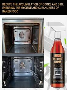 100 ml Backofen- und Grillreiniger - Hochleistungsentfetter, Geruchsentferner und Küchenreiniger | Entfernt hartnäckigen Fett, Schmutz und Gerüche von Metalloberflächen und Kochbereichen