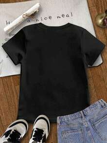 2 件套青少年男孩套装 Bruh What The Sigma 街头服饰 Meme T 恤趣味柔软舒适夏季休闲装 - 黑色 - 查看 4