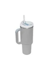 1pc, 40oz Tumbler With Lid, Straw And Handle, Stainless Steel Vacuum Insulated Water Bottle Travel Mug For Iced Coffee, Hot And Cold Tea | 0oz Large Capacity Ice Master Cup Stainless Steel Water Cup Car Cup Straw Mug - Shape - View 15