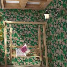 1 Roll Of Rural Style Stone Crevice Grass Contact Paper Can Be Peeled And Pasted With Vinyl, Waterproof And Detachable, Suitable For Home Decoration And Furniture Renovation, Suitable For Bedroom, Living Room, Bathroom, TV Background Wall Decoration