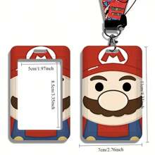 SuperMario Porte-carte, un porte-carte d'étudiant mignon de campus de dessin animé avec des éléments du jeu. Ce porte-carte de style anime est conçu pour protéger les cartes de bus, de métro et d'accès. Il comprend un cordon tour de cou de héros de jeu vidéo classique et convient aux adolescents de 15 ans et plus, en en faisant un cadeau parfait pour la Saint-Valentin et Noël. Accessoires de voiture, breloques de sac, sac à dos pour l'école, gothique Y2k
