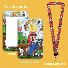 SuperMario Porte-carte, un porte-carte d'étudiant mignon de campus de dessin animé avec des éléments du jeu. Ce porte-carte de style anime est conçu pour protéger les cartes de bus, de métro et d'accès. Il comprend un cordon tour de cou de héros de jeu vidéo classique et convient aux adolescents de 15 ans et plus, en en faisant un cadeau parfait pour la Saint-Valentin et Noël. Accessoires de voiture, breloques de sac, sac à dos pour l'école, gothique Y2k