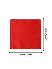 1件装纯色正装西装口袋手帕男士薄款小方巾适用于婚纱胸巾手帕宴会三角巾男士礼物