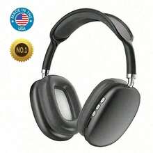 New Max P9 Pro Wireless Bluetooth Headphones HiFi Stereo Noise Cancelling Waterproof Mic Pods Over Ear Sports - 紅色 - 查看 10