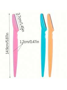 12pcs Eyebrow Razors Eyebrow Razors Shaper Trimmer Shaver Facial Hair Remover Exfoliating Dermaplaning Tool With Precision Cover Cosmetic Exfoliating Makeup For Women And Men/Personal Care & Cleansing Tools/Women's Hair Trimmers & Epilators/Pink/Wedding/Holiday Essentials/Bathroom Accessories/Fathers Dad Gift/Camping/Travel Essentials/Home