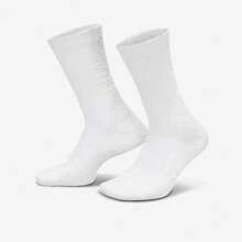 Nike 1 Pair Unisex White Unicorn Print Crew Socks - White - View 1