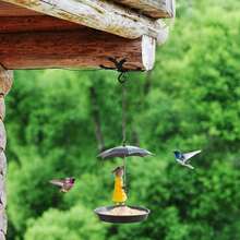 1pc Bird Feeder, Metal Chain Girl And Umbrella Bird Feeder Metal Crafts, Garden Decoration Pendant Lovely Bird Feeder Special Bird Feeder For Home And Outdoor Use, Perfect Gift For Bird Lovers - Nhiều màu - Xem 4