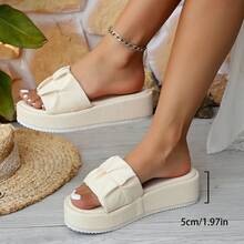 Sexy & Stylish Women's Casual Geometric Pattern Bicolor Plaid Shoes, Suitable For Commute, Business, Outdoor, Western, Fabric Geometric Pattern, Wedge, Beach, School, Party, Office, Summer - Beige - View 7