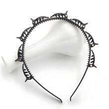 1/2件编织分体发带，双层镂空发箍装饰，洗脸刘海头带，发带，发箍，发箍，