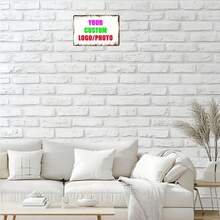 可定制装饰金属铁质标牌，12x8 英寸铁质壁挂牌，带预钻孔，易于安装 - 适用于家庭、厨房、花园、浴室的多功能装饰 - 英文文字，金属墙面艺术装饰