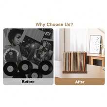 Record Storage Holder 50 Album Holder Display Stand Metal Display Rack For Albums - Variant1 - View 8