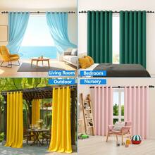 128-32 Inch Damage-Free No Drill Curtain Rods Adjustable Metal Drape Pole With Super Strong Adhesive Brackets, Contemporary Style For Renters, Apartments, Dorms, Indoor & Outdoor Use, Curtain Rods For Living Room - Gold - View 6