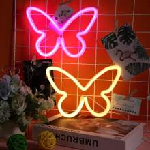 1 pièce Enseigne au néon tête de vache rose 11x10x0,7 po environ 28x25,5x1,8 cm Lumière décorative à LED, alimentée par batterie ou USB (flamme, nuage, éclair, pont arc-en-ciel) Lumière néon pour bureau ou décoration murale, toile de fond pour diffusion en direct d'influenceur, convient pour la chambre, la maison, les fêtes, les anniversaires, les demandes en mariage, la Saint-Valentin, la Fête des mères, la décoration de Noël