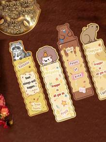 31pcs/Set Colorful Animal Themed Bookmarks, Suitable For Students, Animal Party Gifts, Teenagers Book Lovers, Minimalist & Artistic Style, Comes With Neutral Pens, Great For Classroom Gifts School Supplies,Back To School