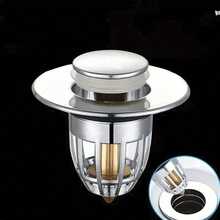 Sink Drain Plug, Sink Drain Plug, Bathroom Drain Filter Bounce Core, Press On Flip Cover, Universal Bathroom Accessories