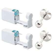 2pcs/Set Disposable Ear Piercing Gun With Embedded Earrings - Self-Piercing Tool Kit - Multicolor - View 19