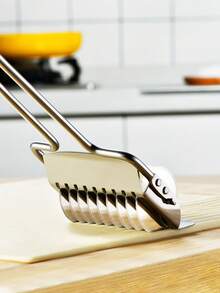 1 件多功能不锈钢面条切割器、香草和葱切片器、手持式面条制作器厨房工具