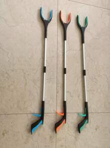 1 pieza Pinzas extensibles y plegables para recoger basura, pinzas de limpieza, agarrador de residuos domésticos