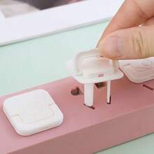 10 piezas Cubierta protectora de enchufe, Cubierta protectora anti-descarga eléctrica, Cubierta protectora anti-agua para regleta de enchufes, Cubierta protectora de enchufe de alimentación, Cubierta protectora de enchufe