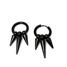 1 Pair Punk Gothic Hiphop Style Multiple Spike Stud Unisex Fashion Accessory