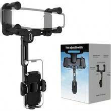 Phone Mount For Car, Rear View Mirror Phone Holder, Rotatable And Retractable Phone Holder For Car Compatible With All 4-7 Inch Cell Phones Compatible With IPhone, Android Phone, Gift For Birthday, Family, Friendscar Accessories, Car Phone Holder - Multicolor - View 2
