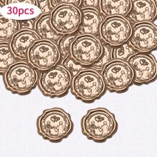 Wax Seal Stickers - Wedding Invitation Envelope Seal Stickers, 30pcs Self-Adhesive Wax Seal Stickers, Perfect For Engagement/Wedding Invitations, Gift Packaging, Envelopes, Souvenir Decorations, Indoor/Artistic Decorations,Back To School,School Supplies