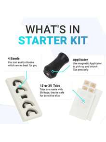 15 pares de dilatadores nasales magnéticos para deportes, kit de dilatador nasal que mejora la captación de oxígeno, clip nasal de recarga para respiración - Negro - Ver 10