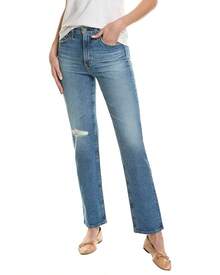 AG Jeans Alexxis 18 Years Poplar High-Rise Vintage Straight Jean - Blue - View 2