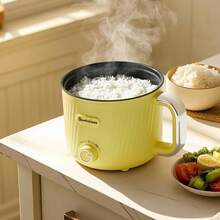 RAF 便携式电煮锅，电蒸锅，多功能锅，适合1-3人使用，使用方便，蒸煮一体，不粘锅，可煮鸡肉、面条、米饭、粥、火锅、蒸鸡蛋、包子等各种食物，必备多功能锅 - 美規A型插(110-127V) - 查看 8