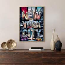 1 buc New York City Wall Art Imagine Alb-Negru City Fotografii Imprimări Pânză Picturi Travel Poster NYC Skyline Brooklyn Bridge Decor Pentru Living Room, Dormitor, Bar Carucior sau Hol Decor Cadou Pentru Ea Neînrămat