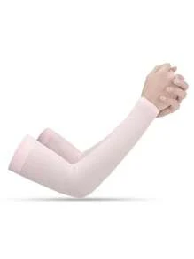 1 Par de Mangas Longas Esportivas Unissex Refrescantes, Mangas de Seda de Gelo Multicoloridas com Proteção Solar, Adequadas para Dirigir, Esportes ao Ar Livre, Escalada, Fitness, Ciclismo, Uso Diário, Protegem contra Sol e Mosquitos, Verão