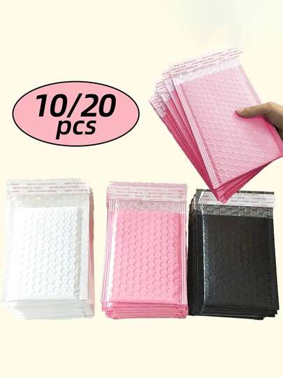 5/10/20/30/50pcs Bubble Mailers, Small Packaging Bags, Gift Self-Sealing Bags, Shock-Proof Waterproof Zipper Gift Bags, Holiday Packaging (Halloween, Christmas, Valentine's Day, Thanksgiving, Birthday Etc.) Mailing Envelopes