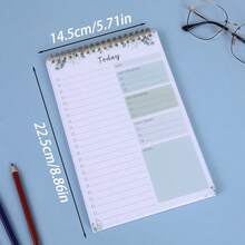 Bloc de Notas de Lista de Tareas - Cuaderno de Lista de Tareas para el Trabajo con 52 Hojas, Planificador Diario sin Fecha Perfecto para Tareas Diarias y Establecimiento de Objetivos, Bloc de Notas de Lista de Tareas Adecuado para Oficina, Hogar y Escuela, Útiles Escolares, Vuelta a la Escuela - Multicolor - Ver 12