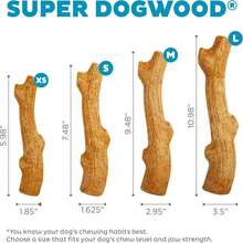 Outward Hound By  Super Dogwood Durable Dog Chew Toy, Small - Long Lasting Chew Sticks Made Of Natural Wood - USA Made - Small (Pack of 1) - 查看 6