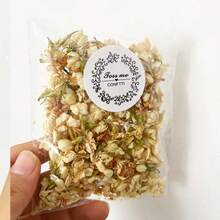 3 unidades/pacote, aproximadamente 30 g de pétalas de flores secas de jasmim, adequadas para decoração de interiores, festivais, festas de aniversário, decoração de casamento, fabricação de sabão faça você mesmo, velas e artesanato.