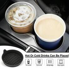 Car Cup Coaster, Bling Cup Holder Insert Coasters,Universal Auto Non-Slip Cup Holder Embedded In Ornaments Silicone Coaster, Car Interior Accessories Mat Organizer Storage Box Travel.For Women Storage Organizer Travel Essentials Back To School Dormitory Storage