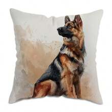 MEMNUN 1pc Cute Puppy Design Square Pillowcase - Zip Closure, Machine Washable Polyester Smart Dogs Pet-Theme Printed Pillow Cover Perfect For Sofa & Home Festival, Birthday Party Decor, 17.7inches (Pillow Core Not Included) Gifts Graduation School Decor School Surprise Dormitory Decor Back To School Home Decor Room Decor School Supplies - Multicolor - View 19