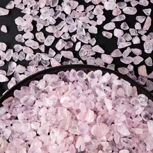 100克/袋天然紫水晶砾石 - 彩色水晶砾石，适用于疗愈、鱼缸、花园和家居装饰 - 水晶碎石 - 查看 7