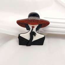 1pc Luxury Personalized Elegant Vintage Acrylic Brooch, Fashion Decorative Accessory Backpack For School Office Accessories Shirts Jacket Jewelry Halloween Clothes Pin Funny Cute Teacher Gifts Costume Accessories Bag Charms Christmas